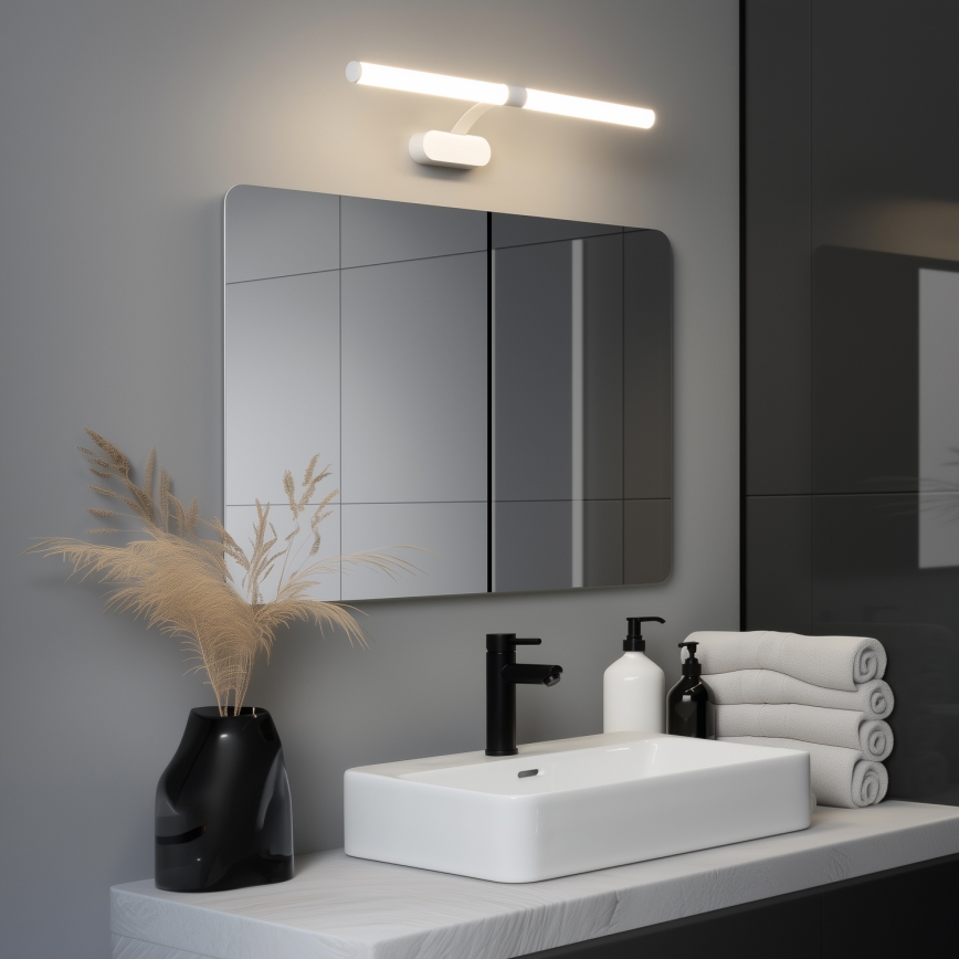 Brilagi - LED vannas istabas spoguļa apgaismojums 2 vienā TUBEO LED/8W/230V 60 cm IP44 balts