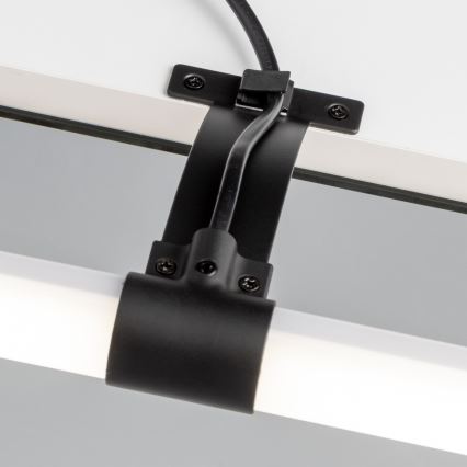 Brilagi - LED vannas istabas spoguļa apgaismojums 2 vienā TUBEO LED/8W/230V 60 cm IP44 melns