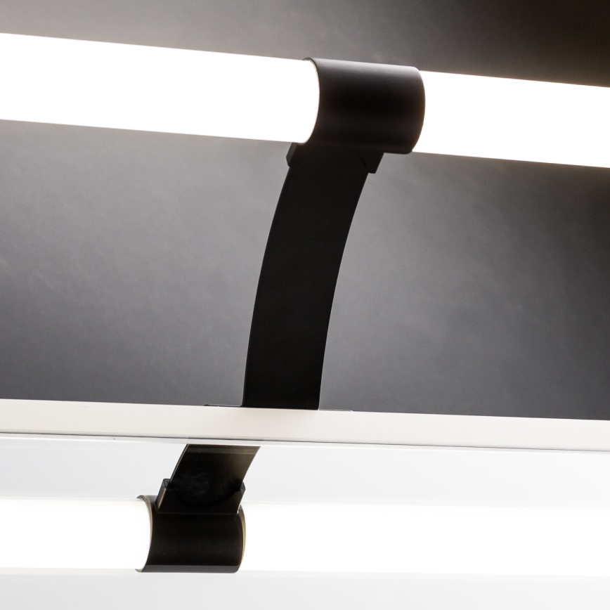 Brilagi - LED vannas istabas spoguļa apgaismojums 2 vienā TUBEO LED/8W/230V 60 cm IP44 melns