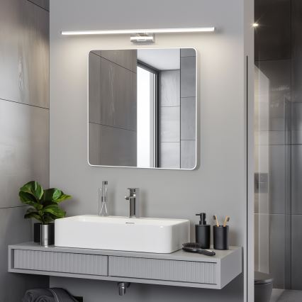 Brilagi - LED vannas istabas spoguļa apgaismojums 3 vienā VESTRA LED/15W/230V 80 cm IP44 glancēts hroms
