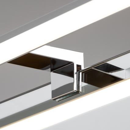 Brilagi - LED vannas istabas spoguļa apgaismojums 3 vienā VESTRA LED/15W/230V 80 cm IP44 glancēts hroms
