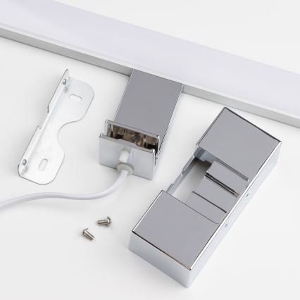 Brilagi - LED vannas istabas spoguļa apgaismojums 3 vienā VESTRA LED/15W/230V 80 cm IP44 glancēts hroms