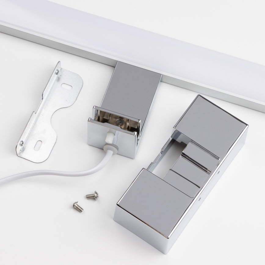 Brilagi - LED vannas istabas spoguļa apgaismojums 3 vienā VESTRA LED/15W/230V 80 cm IP44 glancēts hroms