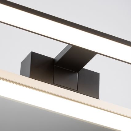 Brilagi - LED vannas istabas spoguļa apgaismojums 3 vienā VESTRA LED/15W/230V 80 cm IP44 melns
