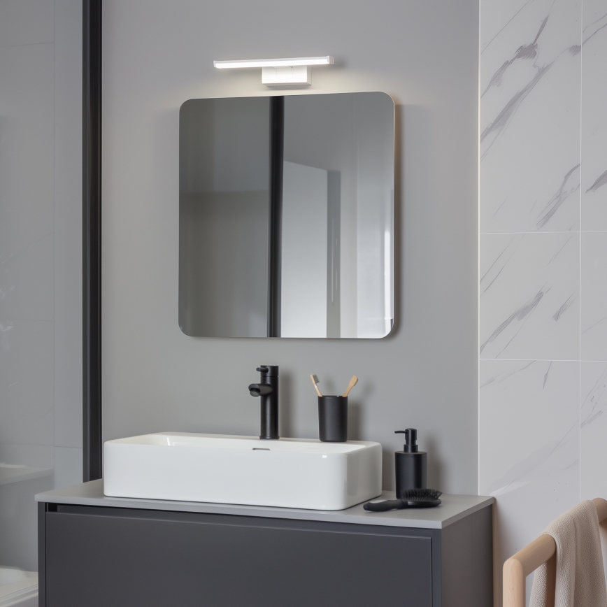 Brilagi - LED vannas istabas spoguļa apgaismojums 3 vienā VESTRA LED/6W/230V 30 cm IP44 balts