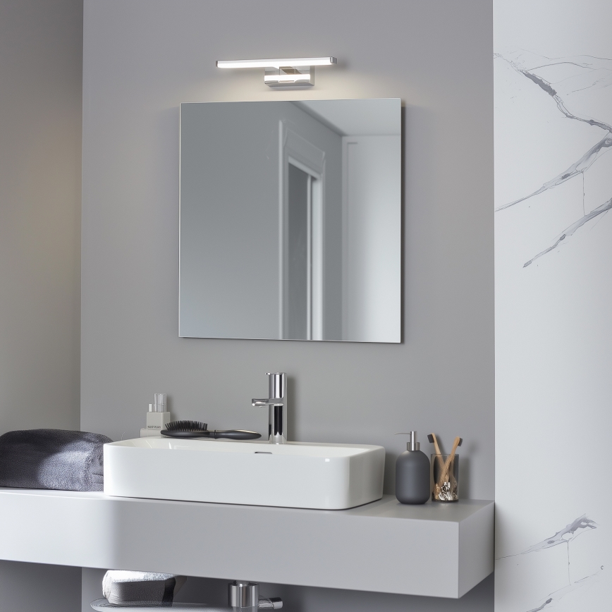 Brilagi - LED vannas istabas spoguļa apgaismojums 3-in-1 VESTRA LED/6W/230V 30 cm IP44 spīdīgs hroms