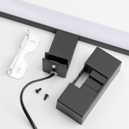 Brilagi - LED vannas istabas spoguļa apgaismojums 3 vienā VESTRA LED/6W/230V 30 cm IP44 melns