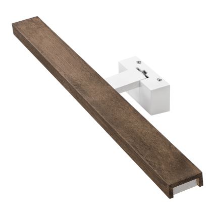 Brilagi - LED vannas istabas spoguļa apgaismojums WOODY MIRROR 3v1 LED/12W/230V 60 cm IP44 balts/ozols rieksts