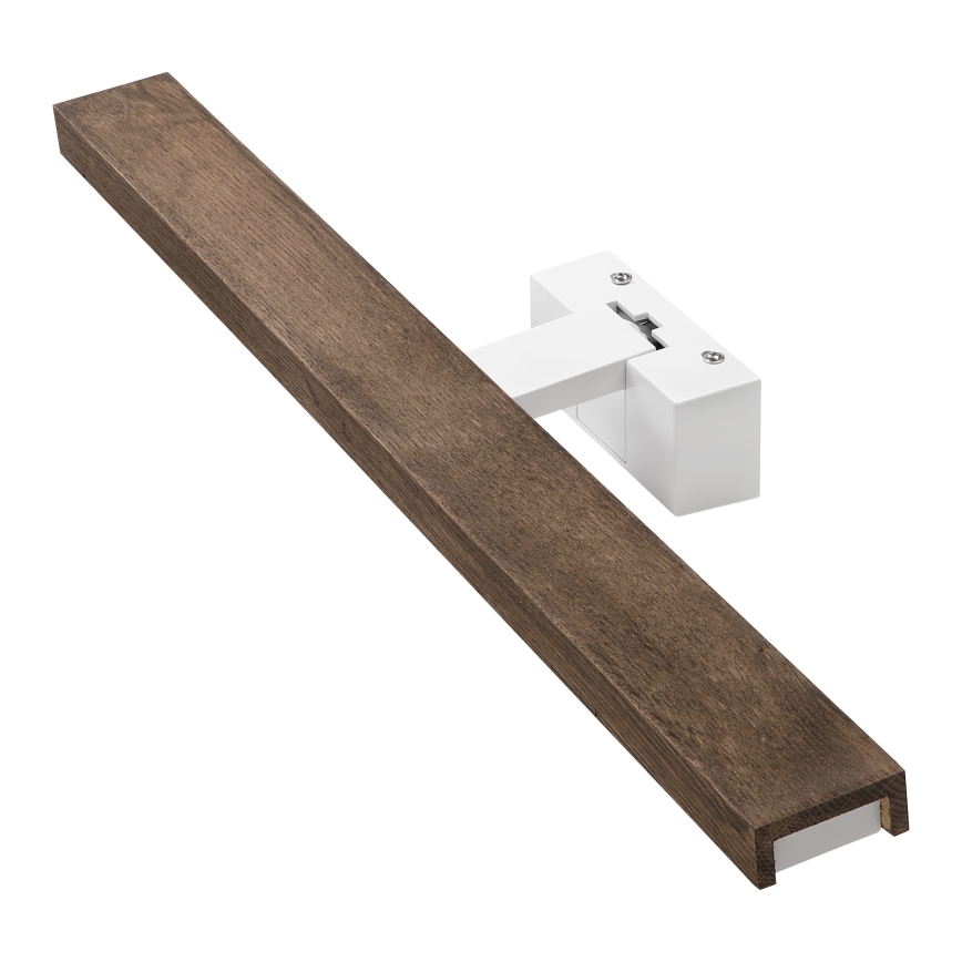 Brilagi - LED vannas istabas spoguļa apgaismojums WOODY MIRROR 3v1 LED/12W/230V 60 cm IP44 balts/ozols rieksts