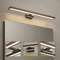 BRILAGI - LED vannas istabas spoguļa apgaismojums WOODY MIRROR 3v1 LED/15W/230V 80 cm IP44 spīdīgs hroms/ozols/valrieksts