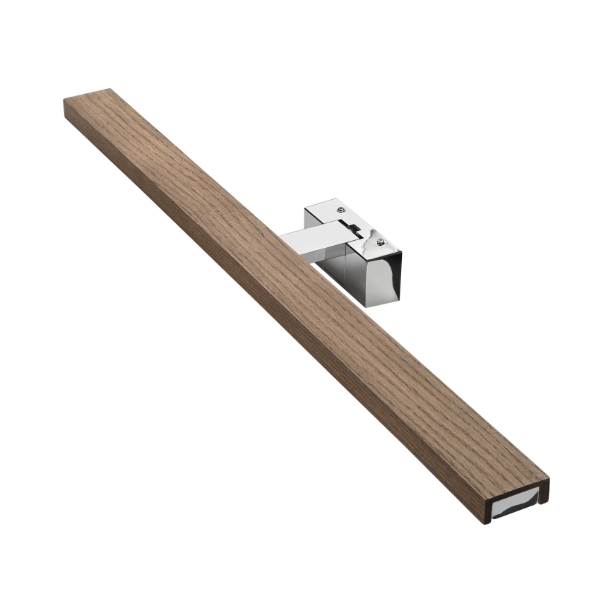 BRILAGI - LED vannas istabas spoguļa apgaismojums WOODY MIRROR 3v1 LED/15W/230V 80 cm IP44 spīdīgs hroms/ozols/valrieksts