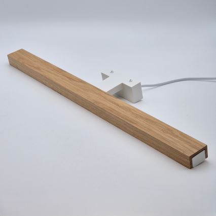 Brilagi - LED Vannas istabas spoguļa apgaismojums WOODY MIRROR LED/12W/230V 60 cm IP44 ozols/balta
