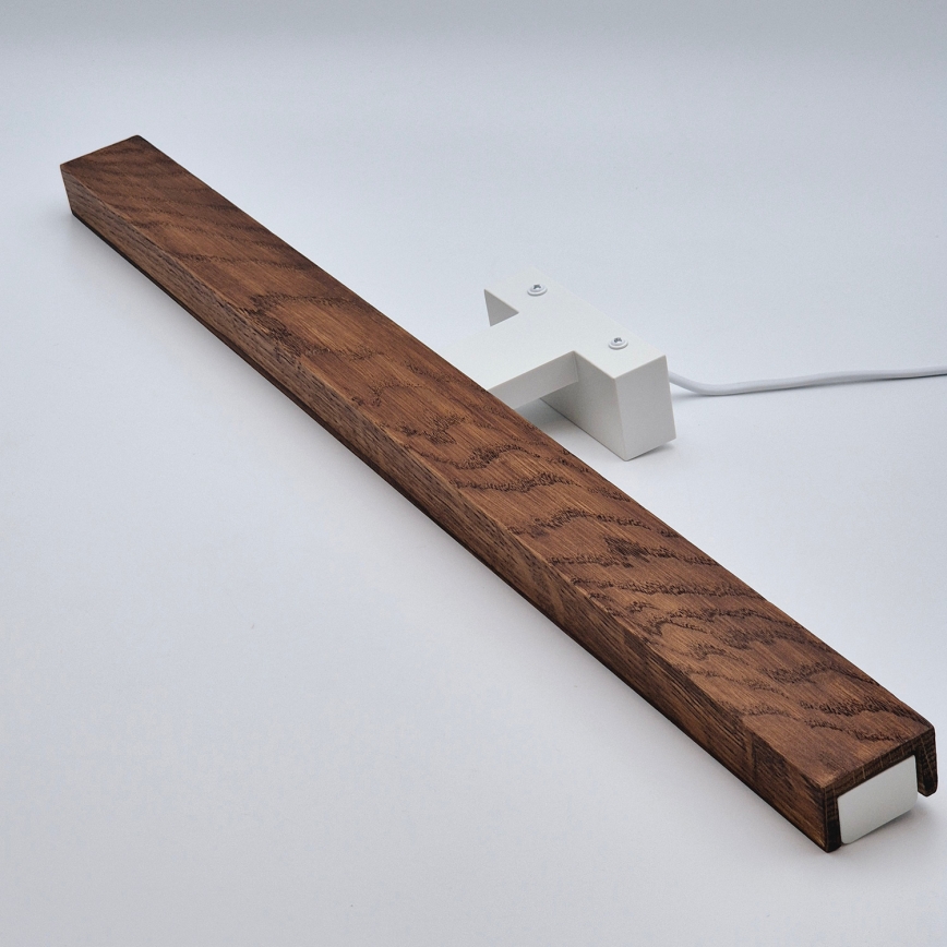 Brilagi - LED Vannas istabas spoguļa apgaismojums WOODY MIRROR LED/12W/230V 60 cm IP44 ozols ķirsis/balta
