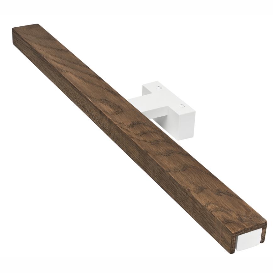 Brilagi - LED Vannas istabas spoguļa apgaismojums WOODY MIRROR LED/12W/230V 60 cm IP44 ozols rieksts/balta