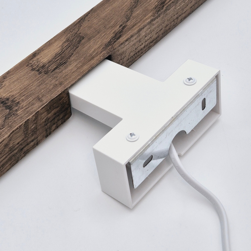 Brilagi - LED Vannas istabas spoguļa apgaismojums WOODY MIRROR LED/12W/230V 60 cm IP44 ozols rieksts/balta