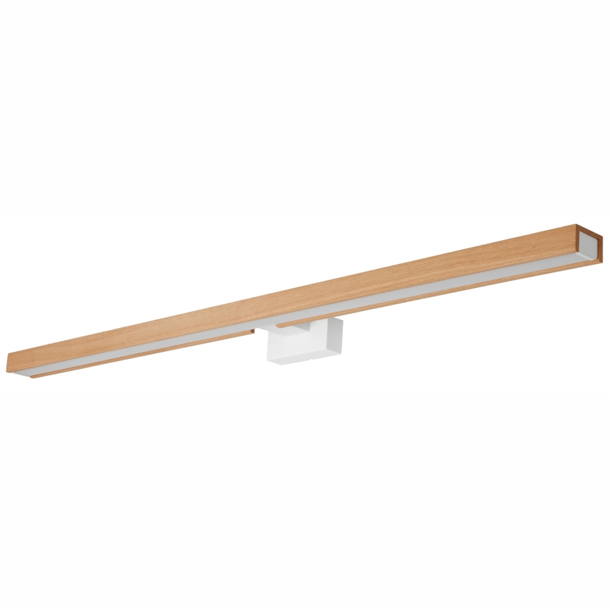 Brilagi - LED Vannas istabas spoguļa apgaismojums WOODY MIRROR LED/15W/230V 90 cm IP44 ozols/balta