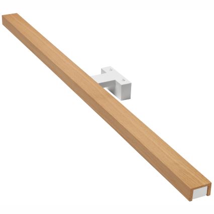Brilagi - LED Vannas istabas spoguļa apgaismojums WOODY MIRROR LED/15W/230V 90 cm IP44 ozols/balta
