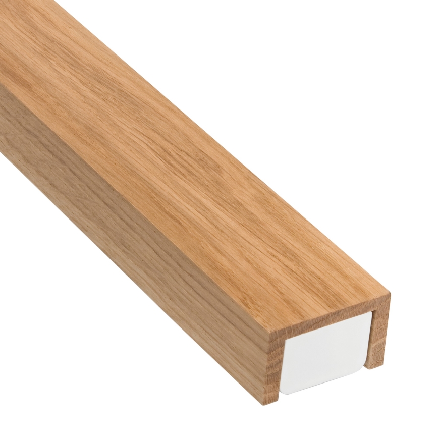 Brilagi - LED Vannas istabas spoguļa apgaismojums WOODY MIRROR LED/15W/230V 90 cm IP44 ozols/balta