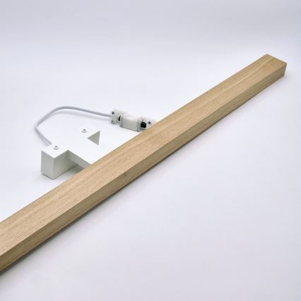 Brilagi - LED Vannas istabas spoguļa apgaismojums WOODY MIRROR LED/15W/230V 90 cm IP44 ozols/balta