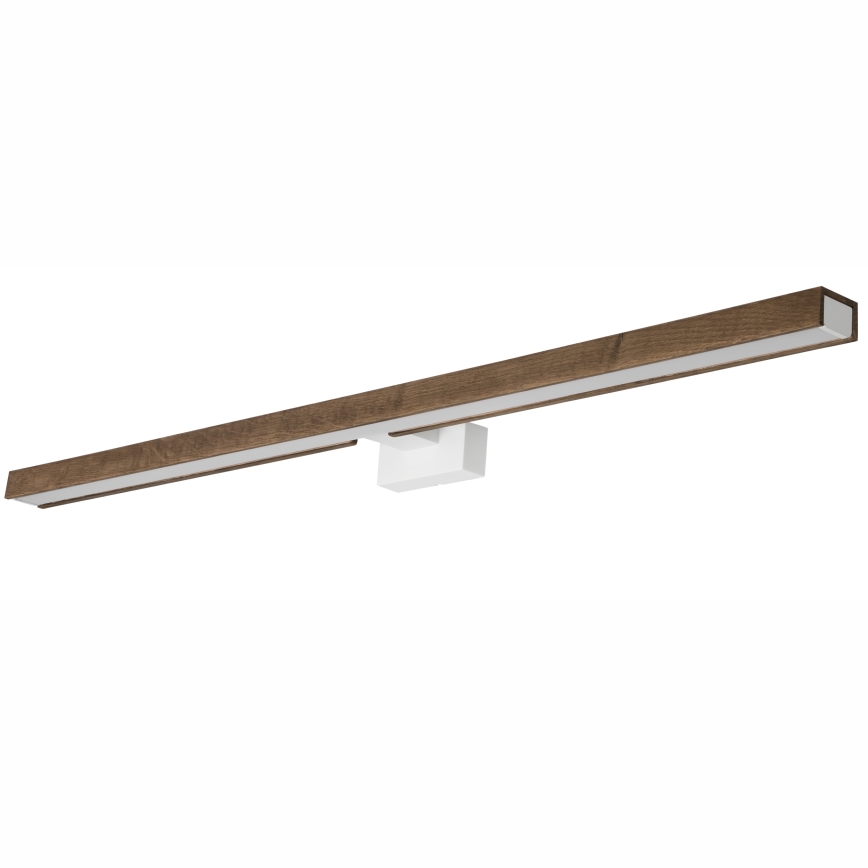 Brilagi - LED Vannas istabas spoguļa apgaismojums WOODY MIRROR LED/15W/230V 90 cm IP44 ozols rieksts/balta