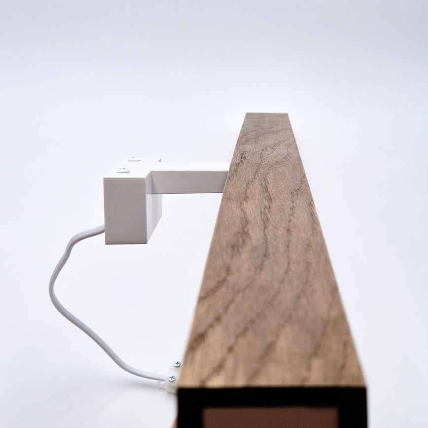 Brilagi - LED Vannas istabas spoguļa apgaismojums WOODY MIRROR LED/15W/230V 90 cm IP44 ozols ķirsis/balta
