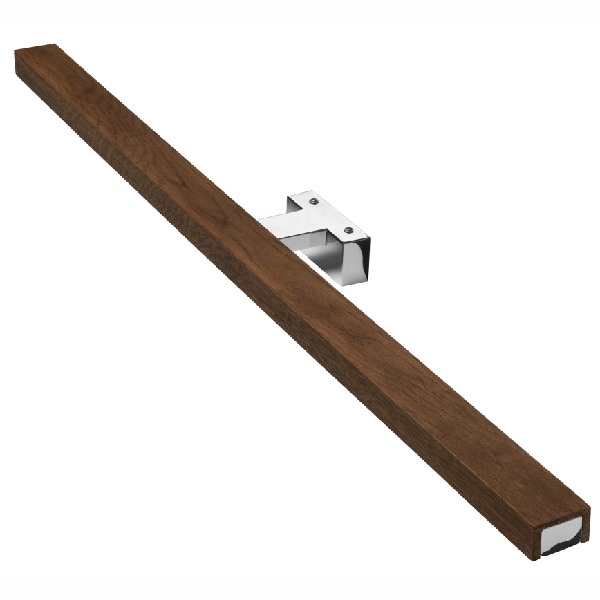 Brilagi - LED Vannas istabas spoguļa apgaismojums WOODY MIRROR LED/15W/230V 90 cm IP44 ozols ķirsis/spīdīgi hromēts