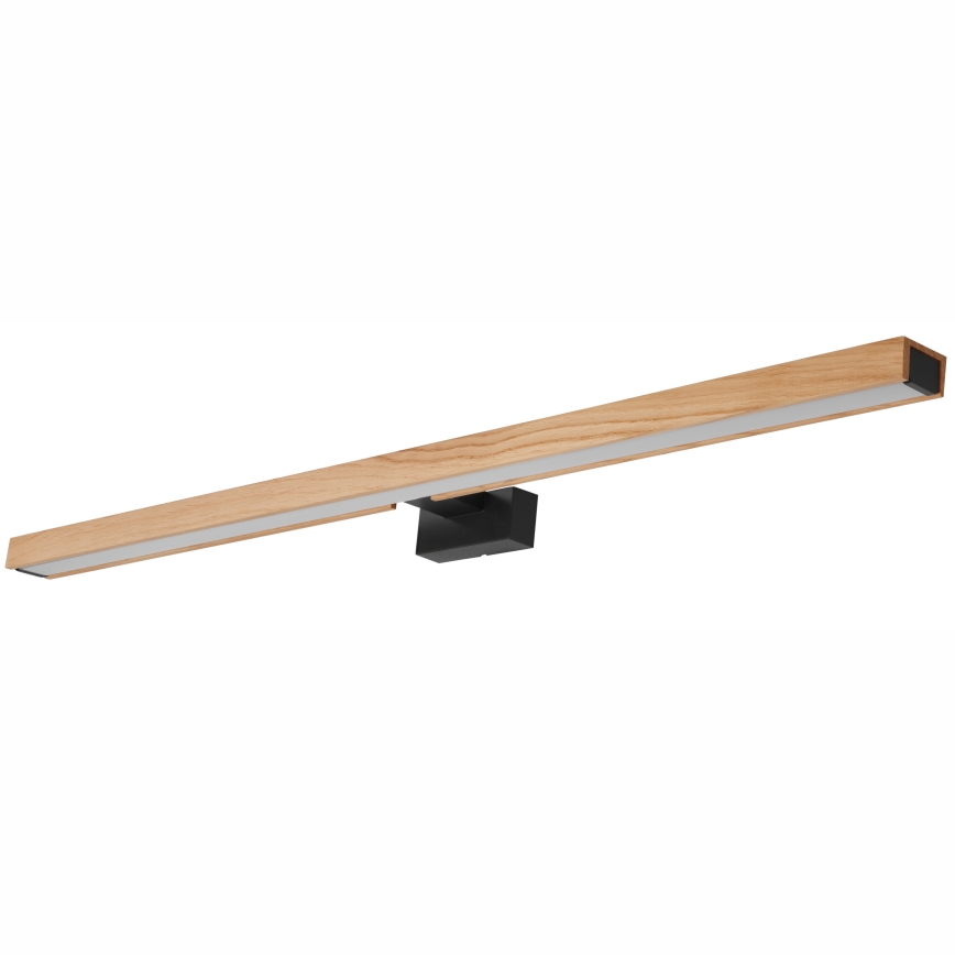 Brilagi - LED Vannas istabas spoguļa apgaismojums WOODY MIRROR LED/15W/230V 90 cm IP44 ozols/melna