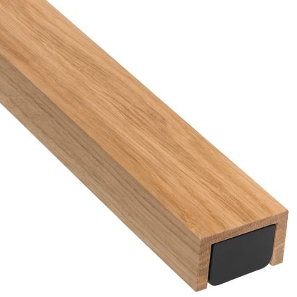 Brilagi - LED Vannas istabas spoguļa apgaismojums WOODY MIRROR LED/15W/230V 90 cm IP44 ozols/melna