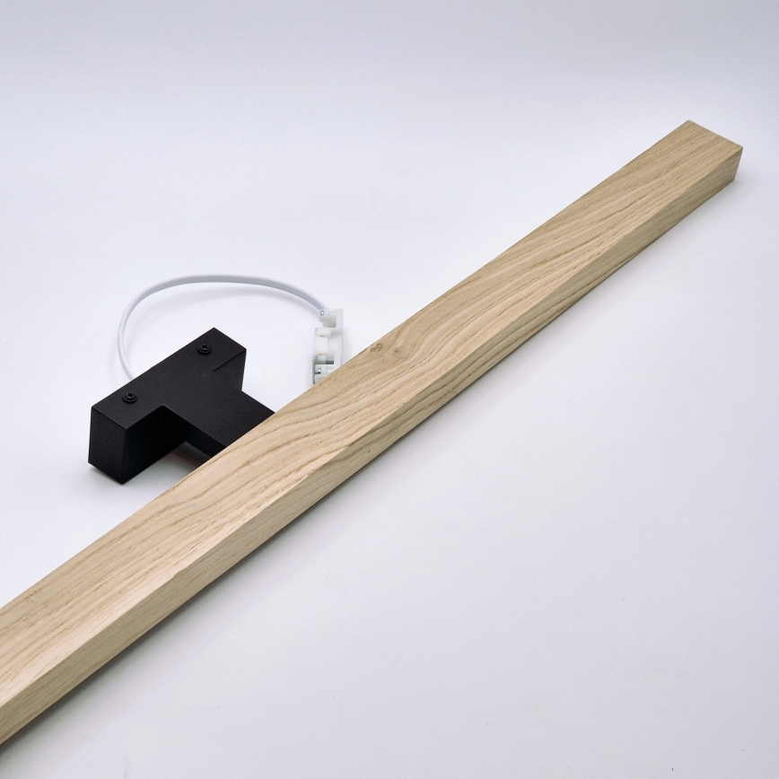 Brilagi - LED Vannas istabas spoguļa apgaismojums WOODY MIRROR LED/15W/230V 90 cm IP44 ozols/melna