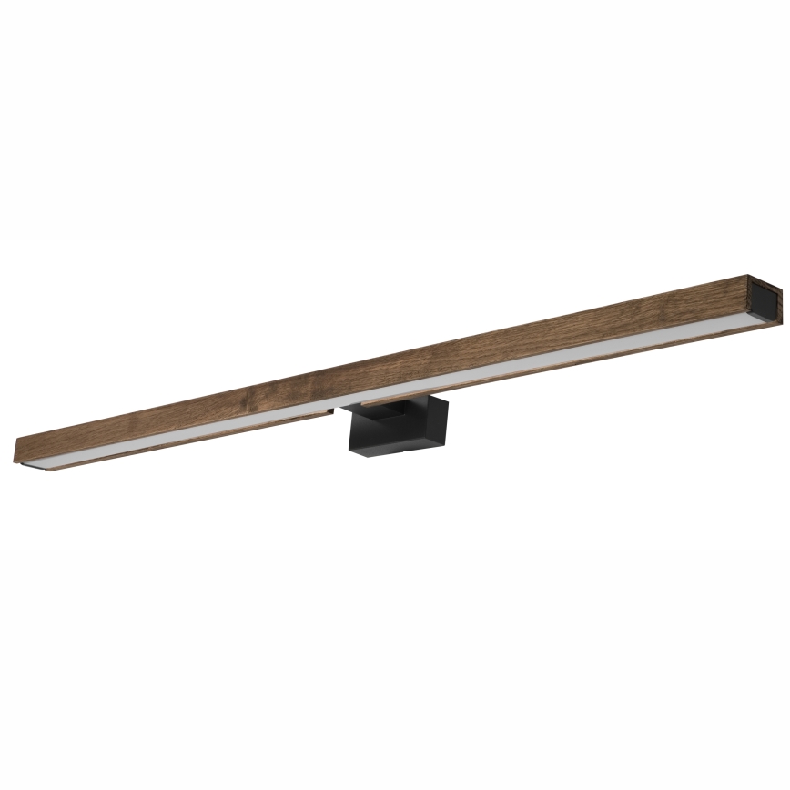 Brilagi - LED Vannas istabas spoguļa apgaismojums WOODY MIRROR LED/15W/230V 90 cm IP44 ozols rieksts/melna