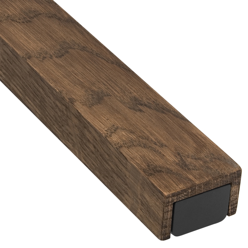 Brilagi - LED Vannas istabas spoguļa apgaismojums WOODY MIRROR LED/15W/230V 90 cm IP44 ozols rieksts/melna