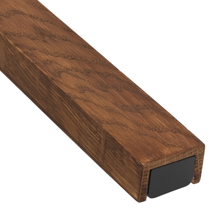 Brilagi - LED Vannas istabas spoguļa apgaismojums WOODY MIRROR LED/15W/230V 90 cm IP44 ozols ķirsis/melna