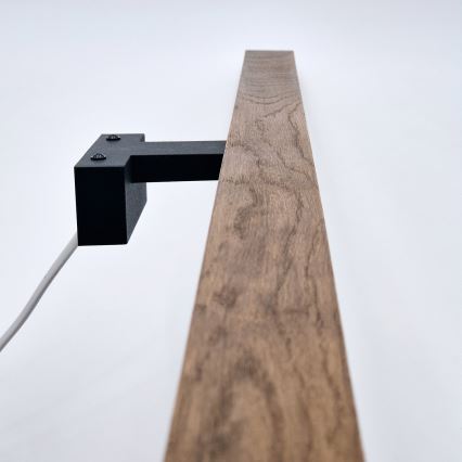 Brilagi - LED Vannas istabas spoguļa apgaismojums WOODY MIRROR LED/15W/230V 90 cm IP44 ozols ķirsis/melna