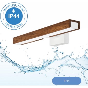 Brilagi - LED Vannas istabas spoguļa apgaismojums WOODY MIRROR LED/8W/230V 40 cm IP44 ozols ķirsis/balta