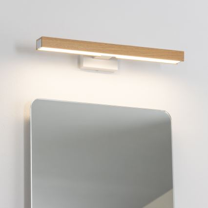 Brilagi - LED Vannas istabas spoguļa apgaismojums WOODY MIRROR LED/8W/230V 40 cm IP44 ozols/balta