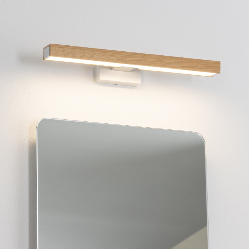 Brilagi - LED Vannas istabas spoguļa apgaismojums WOODY MIRROR LED/8W/230V 40 cm IP44 ozols/balta