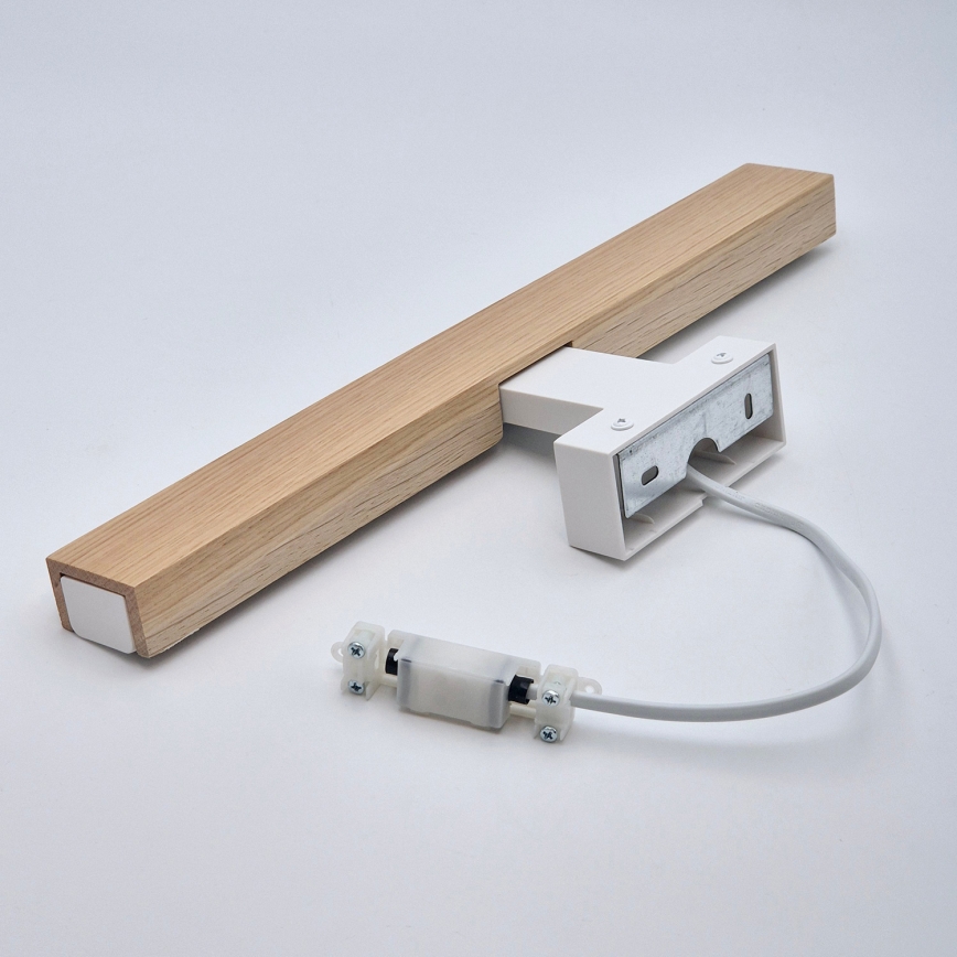 Brilagi - LED Vannas istabas spoguļa apgaismojums WOODY MIRROR LED/8W/230V 40 cm IP44 ozols/balta