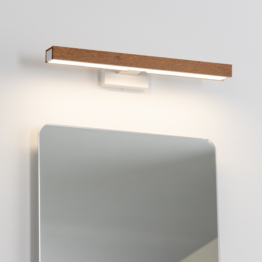 Brilagi - LED Vannas istabas spoguļa apgaismojums WOODY MIRROR LED/8W/230V 40 cm IP44 ozols ķirsis/balta