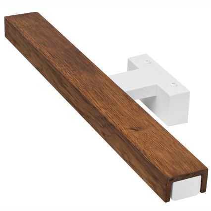 Brilagi - LED Vannas istabas spoguļa apgaismojums WOODY MIRROR LED/8W/230V 40 cm IP44 ozols ķirsis/balta