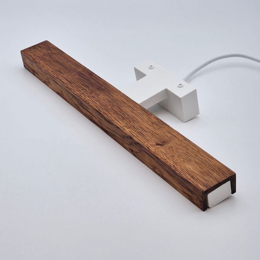 Brilagi - LED Vannas istabas spoguļa apgaismojums WOODY MIRROR LED/8W/230V 40 cm IP44 ozols ķirsis/balta