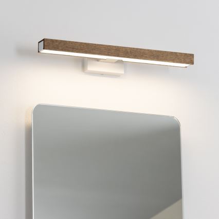 Brilagi - LED Vannas istabas spoguļa apgaismojums WOODY MIRROR LED/8W/230V 40 cm IP44 ozols rieksts/balta