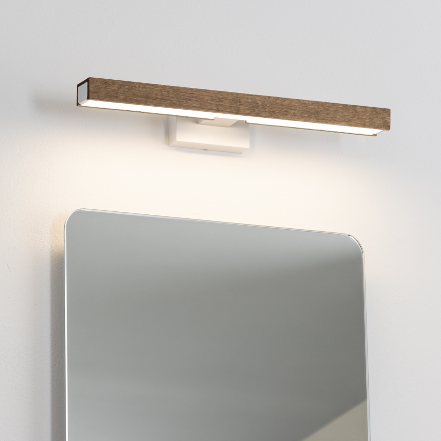 Brilagi - LED Vannas istabas spoguļa apgaismojums WOODY MIRROR LED/8W/230V 40 cm IP44 ozols rieksts/balta