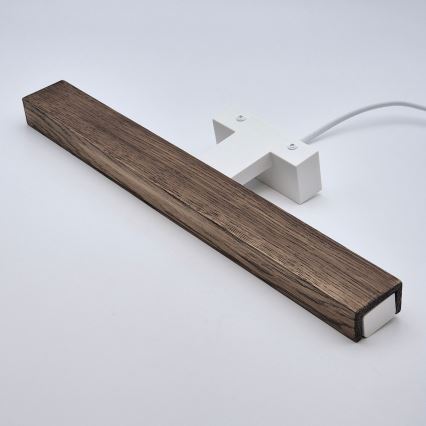 Brilagi - LED Vannas istabas spoguļa apgaismojums WOODY MIRROR LED/8W/230V 40 cm IP44 ozols rieksts/balta