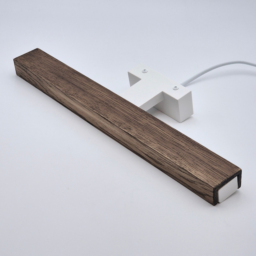 Brilagi - LED Vannas istabas spoguļa apgaismojums WOODY MIRROR LED/8W/230V 40 cm IP44 ozols rieksts/balta