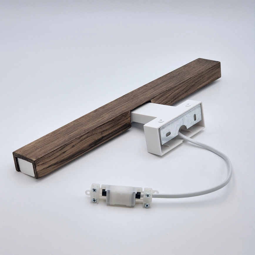 Brilagi - LED Vannas istabas spoguļa apgaismojums WOODY MIRROR LED/8W/230V 40 cm IP44 ozols rieksts/balta