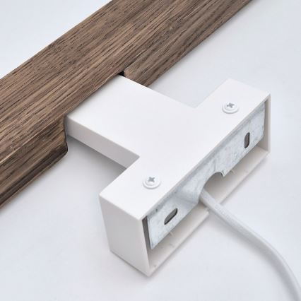 Brilagi - LED Vannas istabas spoguļa apgaismojums WOODY MIRROR LED/8W/230V 40 cm IP44 ozols rieksts/balta