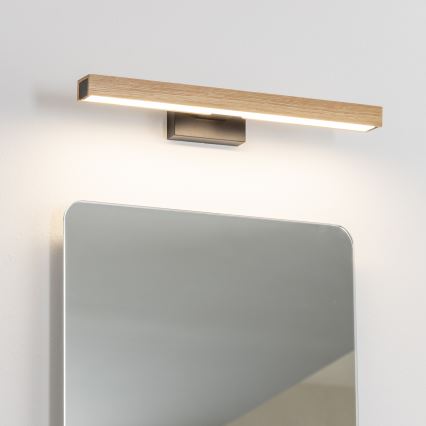 Brilagi - LED Vannas istabas spoguļa apgaismojums WOODY MIRROR LED/8W/230V 40 cm IP44 ozols/melna