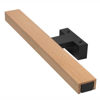 Brilagi - LED Vannas istabas spoguļa apgaismojums WOODY MIRROR LED/8W/230V 40 cm IP44 ozols/melna