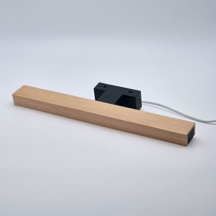 Brilagi - LED Vannas istabas spoguļa apgaismojums WOODY MIRROR LED/8W/230V 40 cm IP44 ozols/melna