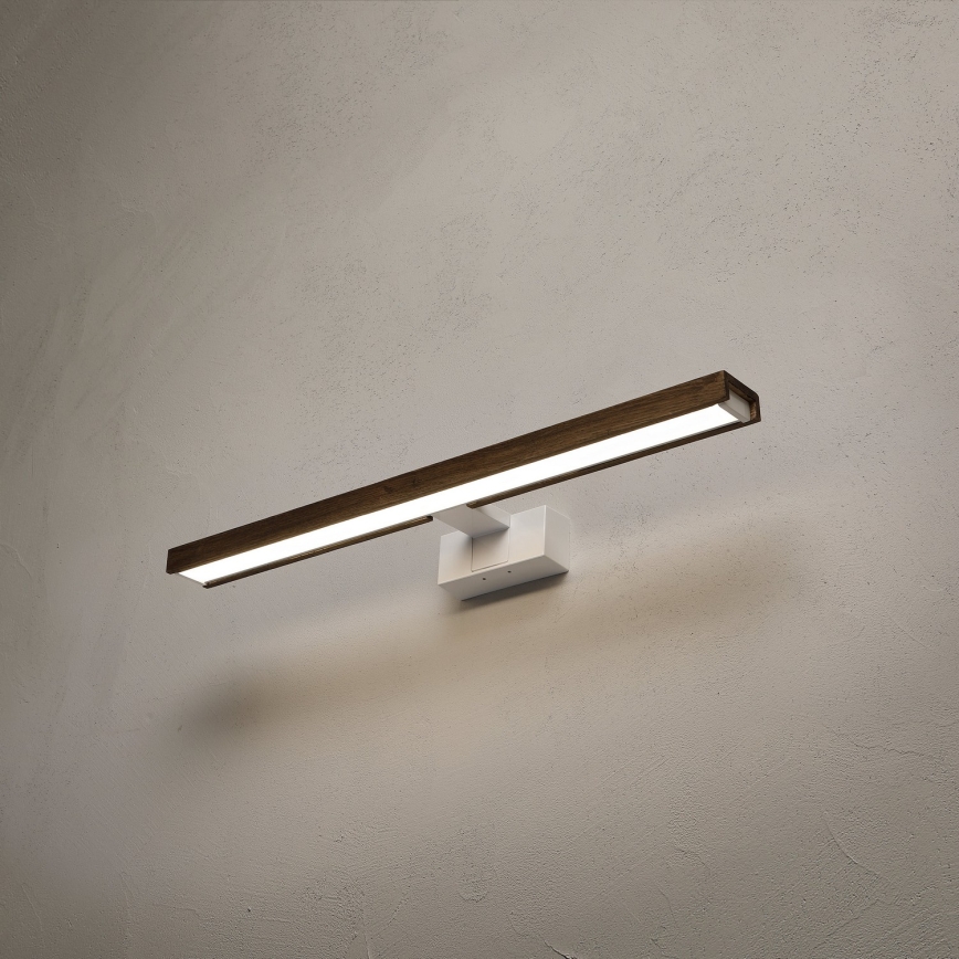 BRILAGI - LED vannas istabas spoguļa apgaismojums 3v1 WOODY MIRROR 3v1 LED/12W/230V 60 cm IP44 balta/ozols valrieksts